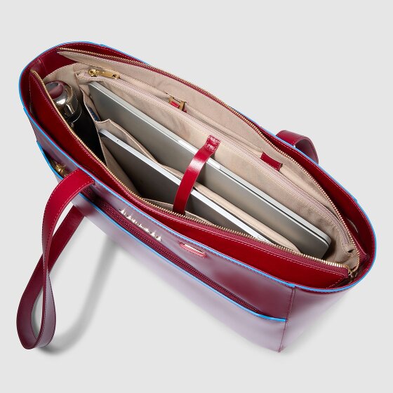 Piquadro Blue Square Sac de shopper Cuir véritable 40 cm