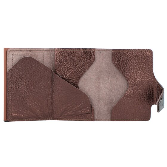 Tru Virtu Click & Slide Porte-cartes de crédit RFID en cuir 6,5 cm