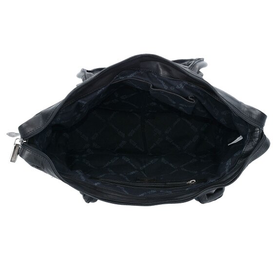 Greenland Nature Black Nappa Shopper Sac en cuir 33 cm