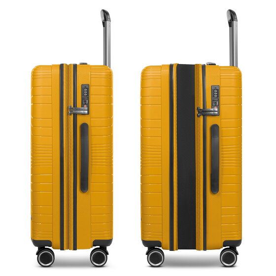 Franky Dallas 3.0 Set de valises à 4 roulettes 3 pièces avec soufflet d'extension