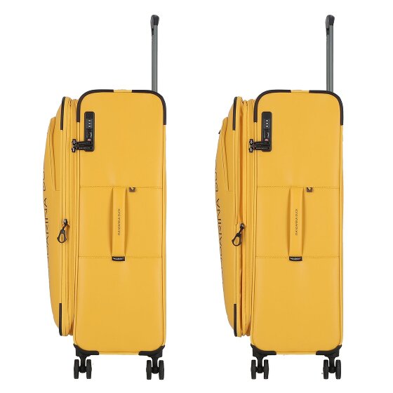 Mandarina Duck Eco Coated 4 roulettes Trolley L 78 cm avec soufflet d'extension