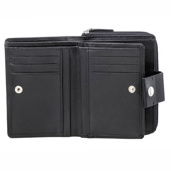 Maître Henau Diethilde Porte-monnaie Protection RFID Cuir véritable 12.5 cm