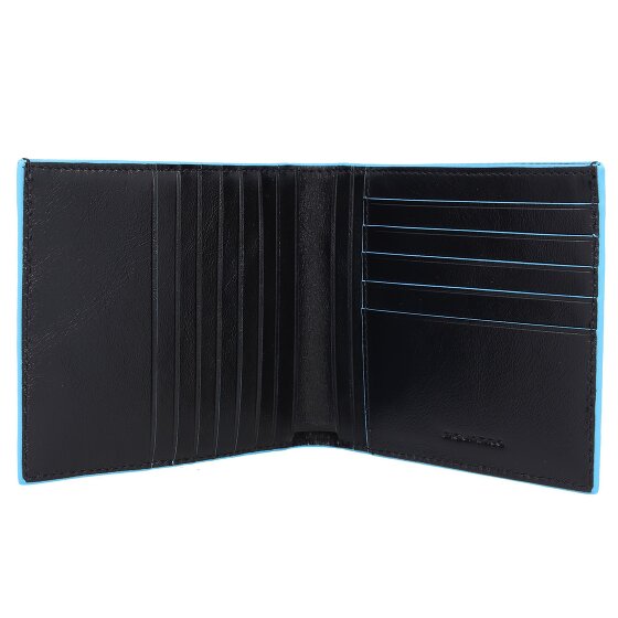 Piquadro Blue Square Porte-cartes de crédit en cuir 12,5 cm