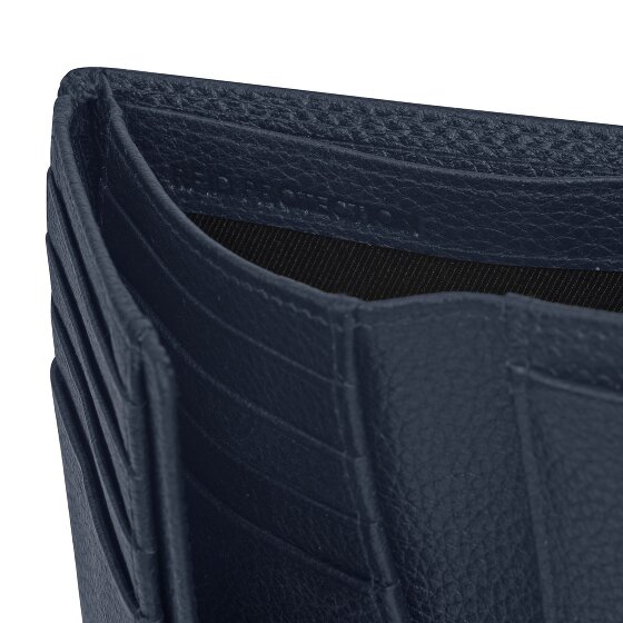 Redolz Leather Essentials HF Porte-monnaie en cuir RFID 9,5 cm dépliable