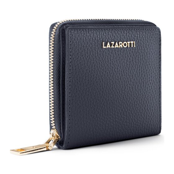 Lazarotti Bologna Leather Medium Porte-monnaie Zip-Around en cuir 10 cm