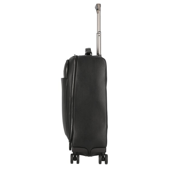 Piquadro Modus Special 4 roues Valise cabine Cuir véritable 59 cm