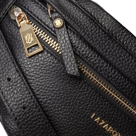Lazarotti Bologna Leather Double-Zip Sac banane en cuir 25 cm