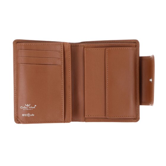 Golden Head Polo Porte-monnaie Protection RFID Cuir véritable 12 cm
