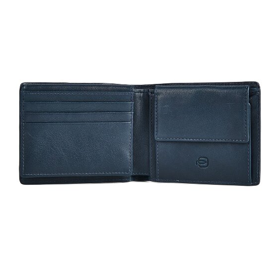 Piquadro Victor Porte-monnaie Protection RFID Cuir véritable 11 cm