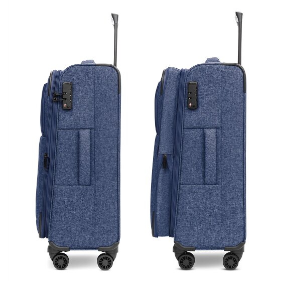 Redolz Essentials 12 MEDIUM trolley 4 roues 67 cm avec soufflet d'extension