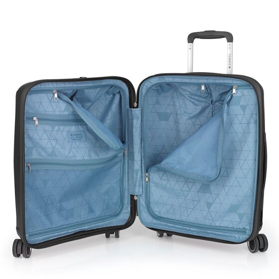 Gabol Queens 4 roulettes Trolley de cabine S 54 cm avec soufflet d'extension