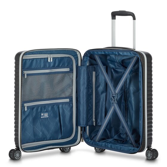 MODO by Roncato Vega 4 roulettes Trolley de cabine 55 cm avec soufflet d'extension