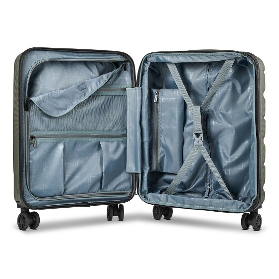 Franky Munich 4.0 4 roues Valise cabine 55 cm Compartiment ordinateur avec soufflet d'extension