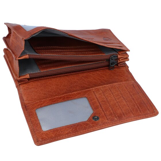 Spikes & Sparrow Porte-monnaie RFID en cuir 17 cm