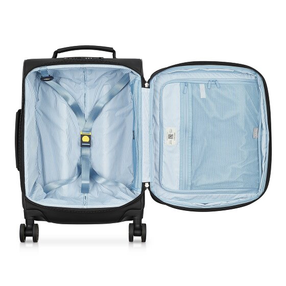 Delsey Paris Turenne Soft 4 roulettes Trolley de cabine 55 cm avec soufflet d'extension