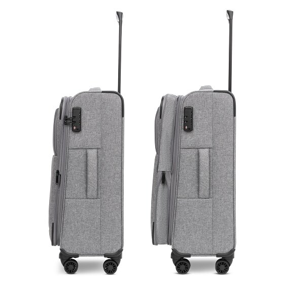 Redolz Essentials 12 THREE SET 4 roues Set de valises 3 pièces avec soufflet d'extension