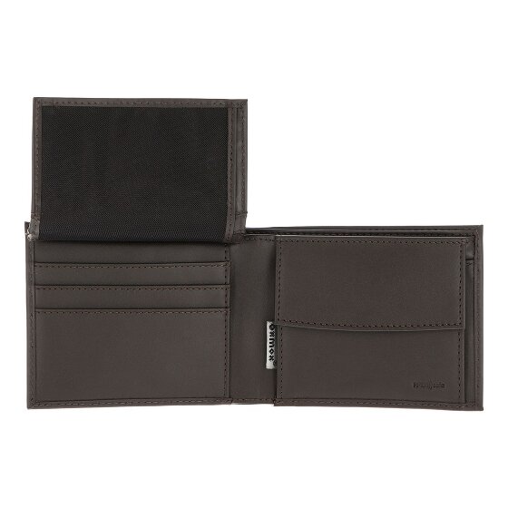 oxmox Leather Porte-monnaie Protection RFID Cuir véritable 10 cm