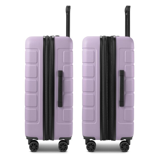 Saxoline Miami 4 roulettes Trolley M 65 cm avec soufflet d'extension