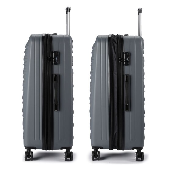Benzi 5493 4 roues Set de valises 3 pièces avec soufflet d'extension