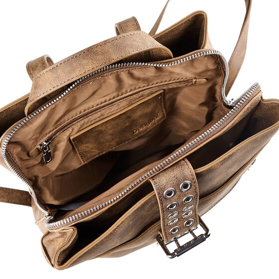 Desigual Valentine Camel Sac à dos de ville 30 cm