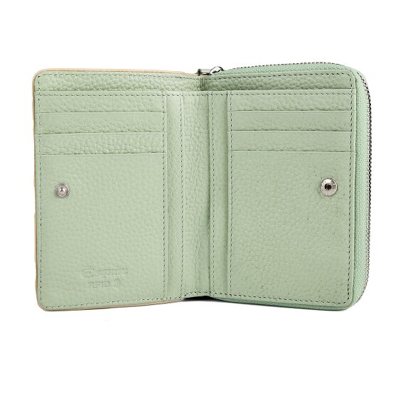 Esquire Virginia Porte-monnaie Protection RFID Cuir véritable 13 cm