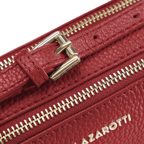 Lazarotti Bologna Leather Sac à bandoulière Camera-Bag en cuir double zip 18 cm