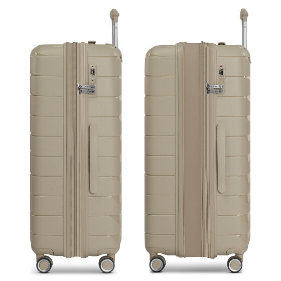 Franky London 4 roues Valise cabine L 74 cm avec soufflet d'extension