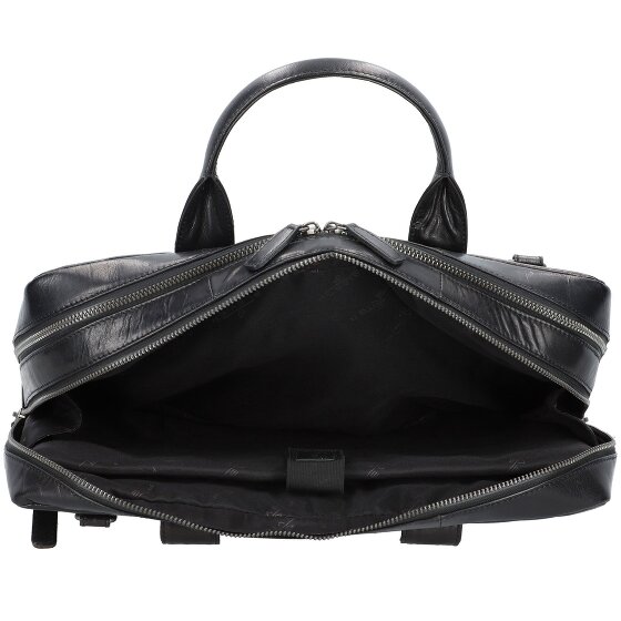 Plevier Rock Flint Porte-documents Protection RFID Cuir 41 cm Compartiment pour ordinateur portable