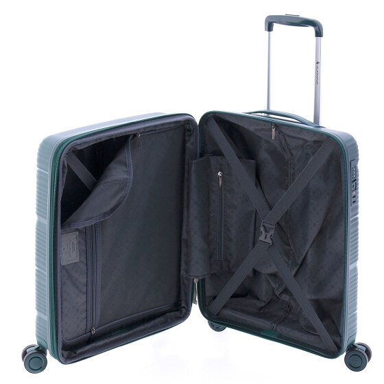 Gladiator 0800 4 roulettes Trolley de cabine 55 cm avec soufflet d'extension