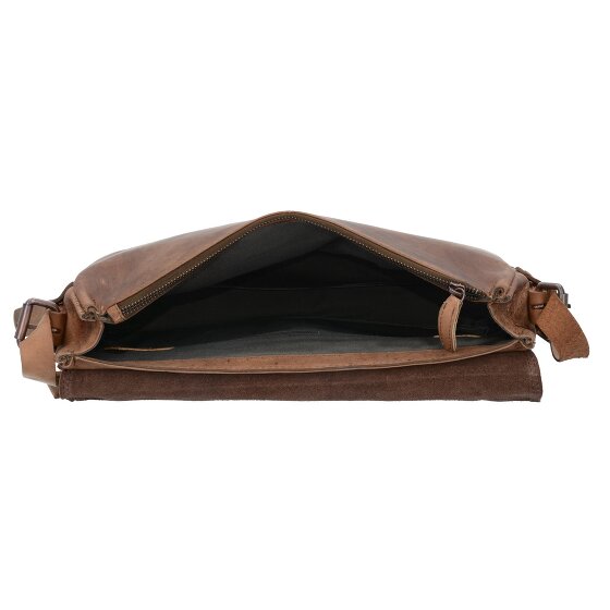 Harold's Messenger en cuir antique 35 cm