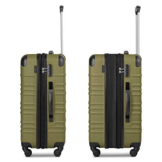 Wenger Amplar Evo 4 roulettes Set de valises 3 pièces avec soufflet d'extension