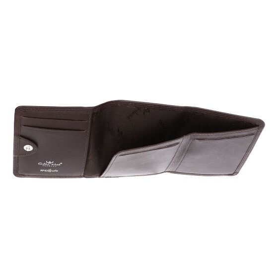 Golden Head Polo Porte-monnaie Protection RFID Cuir véritable 10 cm