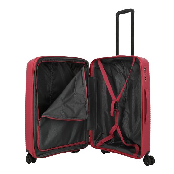 Travelite Air Stripe 4 roulettes Set de valises 3 pièces avec soufflet d'extension