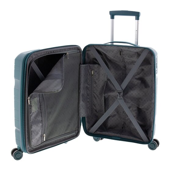 Gladiator 3800 4 roulettes Trolley de cabine 55 cm avec soufflet d'extension