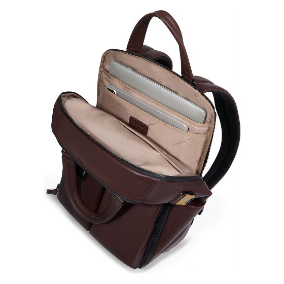 Piquadro Harper sac à dos de voyage en cuir 42 cm compartiment pour ordinateur portable