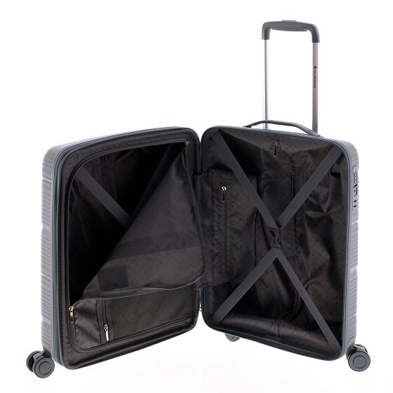 Gladiator 0800 4 roulettes Trolley de cabine 55 cm avec soufflet d'extension