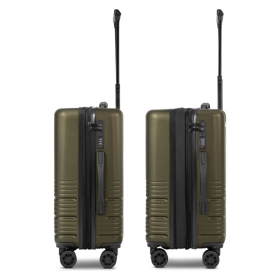 camel active Hanoi 4 roulettes Trolley de cabine S 55 cm avec soufflet d'extension