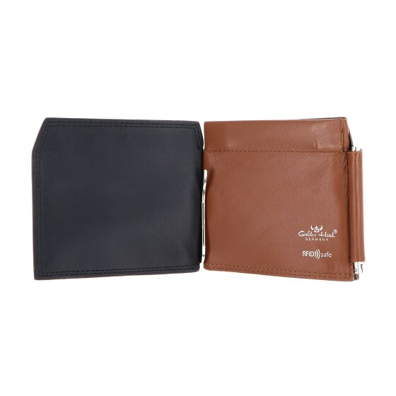 Golden Head Polo Porte-monnaie Protection RFID Cuir véritable 11 cm