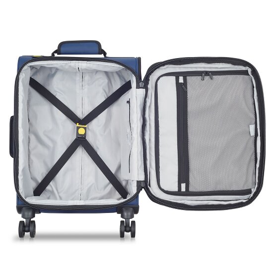 Delsey Paris Maubert 2.0 4 roulettes Trolley de cabine 55 cm avec soufflet d'extension