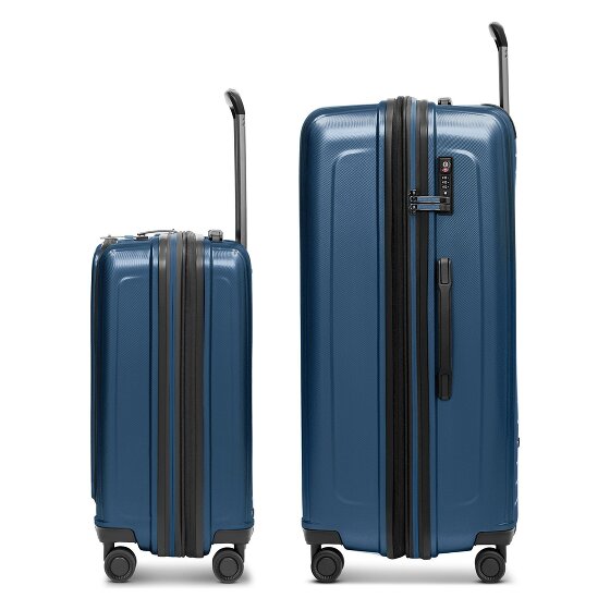 Redolz Essentials 14 Set de valises à 4 roulettes 2 pcs. compartiment pour ordinateur portable avec soufflet d'extension