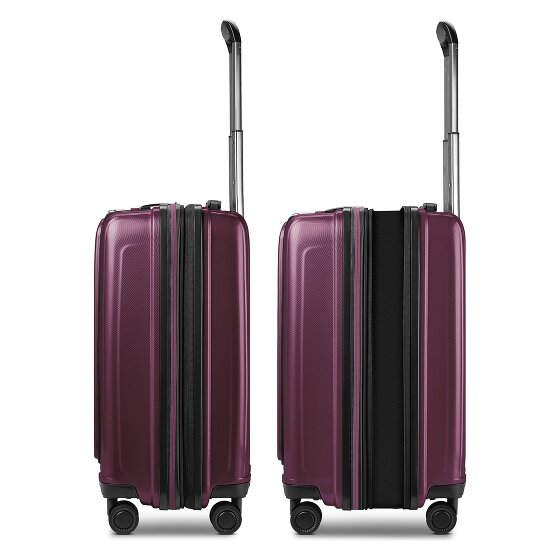 Redolz Essentials14 Set de valises à 4 roulettes Beautycase 4pcs avec soufflet extensible Laptopfach