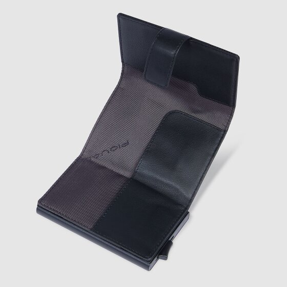 Piquadro PQ-Earth Étui pour cartes de crédit Protection RFID Cuir véritable 6.5 cm