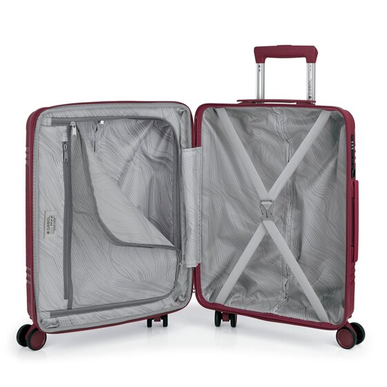 Gabol Saori 4 roulettes Set de valises 3 pièces avec soufflet d'extension