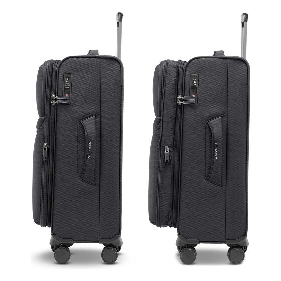 Stratic Lite 4 roues Valise cabine M 65 cm avec soufflet d'extension