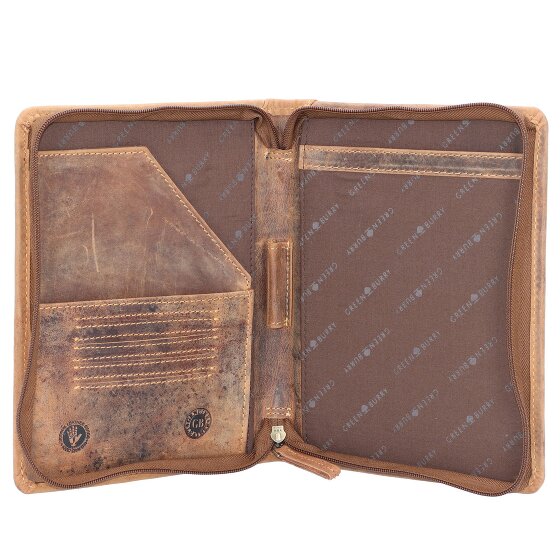 Greenburry Porte-bloc vintage en cuir 24 cm