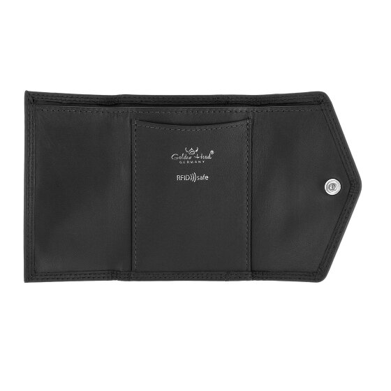 Golden Head Polo Porte-monnaie Protection RFID Cuir véritable 10 cm