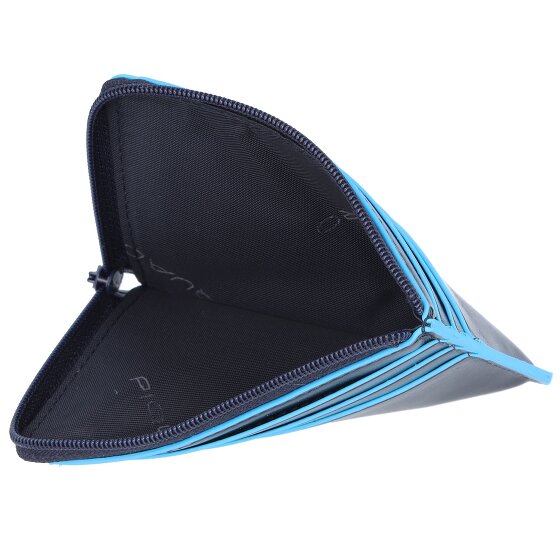 Piquadro Blue Square Porte-cartes de crédit RFID en cuir 11 cm