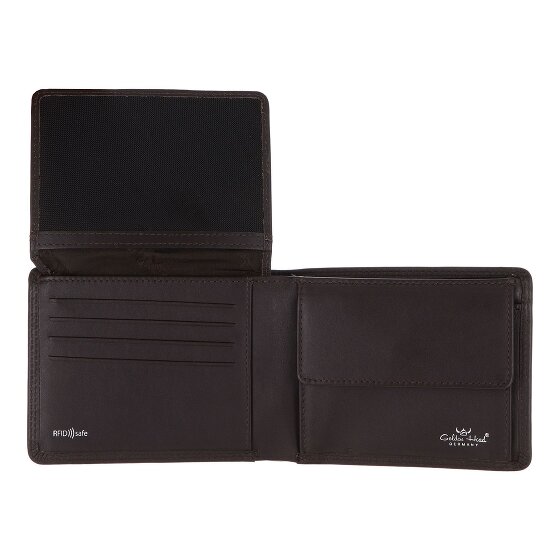 Golden Head Polo Porte-monnaie Protection RFID Cuir véritable 12 cm