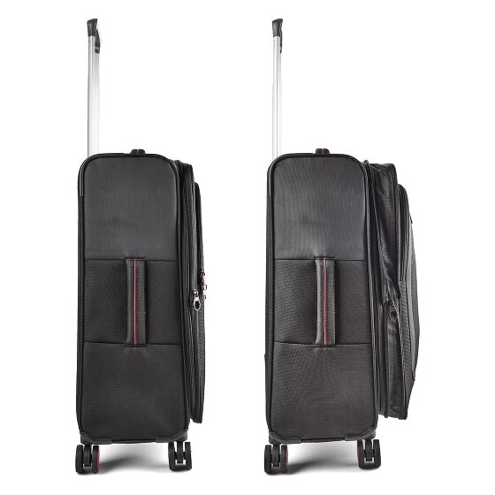 Worldpack Oxford 4 roues Set de valises 3 pièces '"avec soufflet d''extension"'