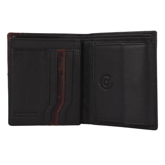 bugatti Corso DeLuxe Porte-monnaie Protection RFID Cuir 10 cm